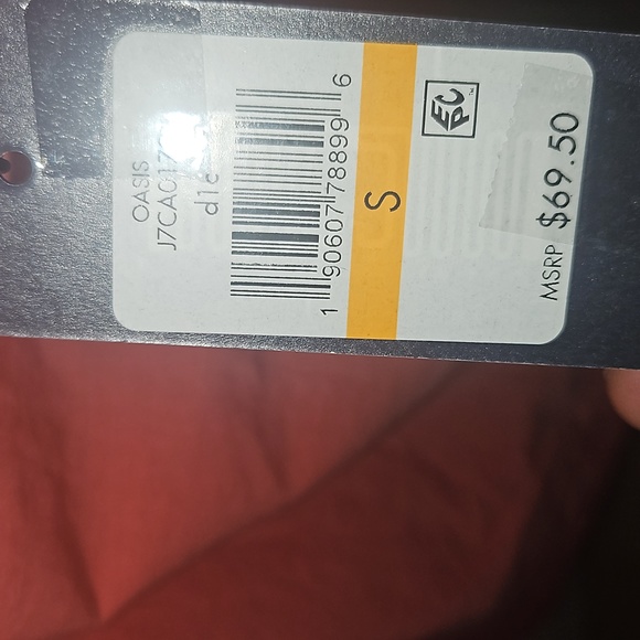 Tommy Hilfiger Coral Off the Shoulder Embroidered Eyelet Hem Size S Blouse - Picture 7 of 12